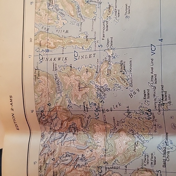 1956 MAP OF SEWARD ALASKA ETC ARMY CORPS OF ENGINEERS - Picture 4 of 15